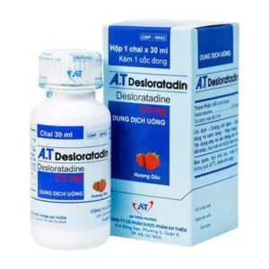A.T Desloratadin 2,5mg (C/30ml) - Sirô chống dị ứng Desloratadine cho trẻ em và người lớn của A.T Pharma